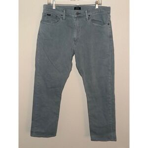 Polo Ralph Lauren Hampton Relaxed Straight Jeans Mens 34x30 Blue Gray Denim